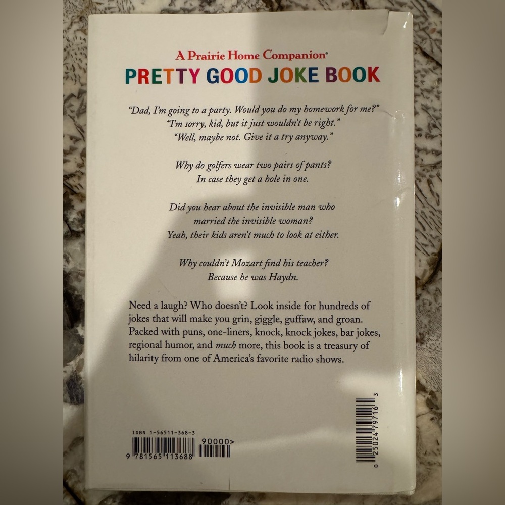 Pretty Good Joke Book Hardcover 5th Edition - Picture 2 of 4
